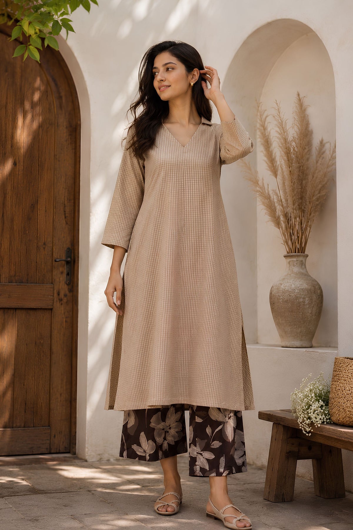 Almond Bloom Kurta Set