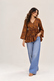 Autumn Kalamkari Top