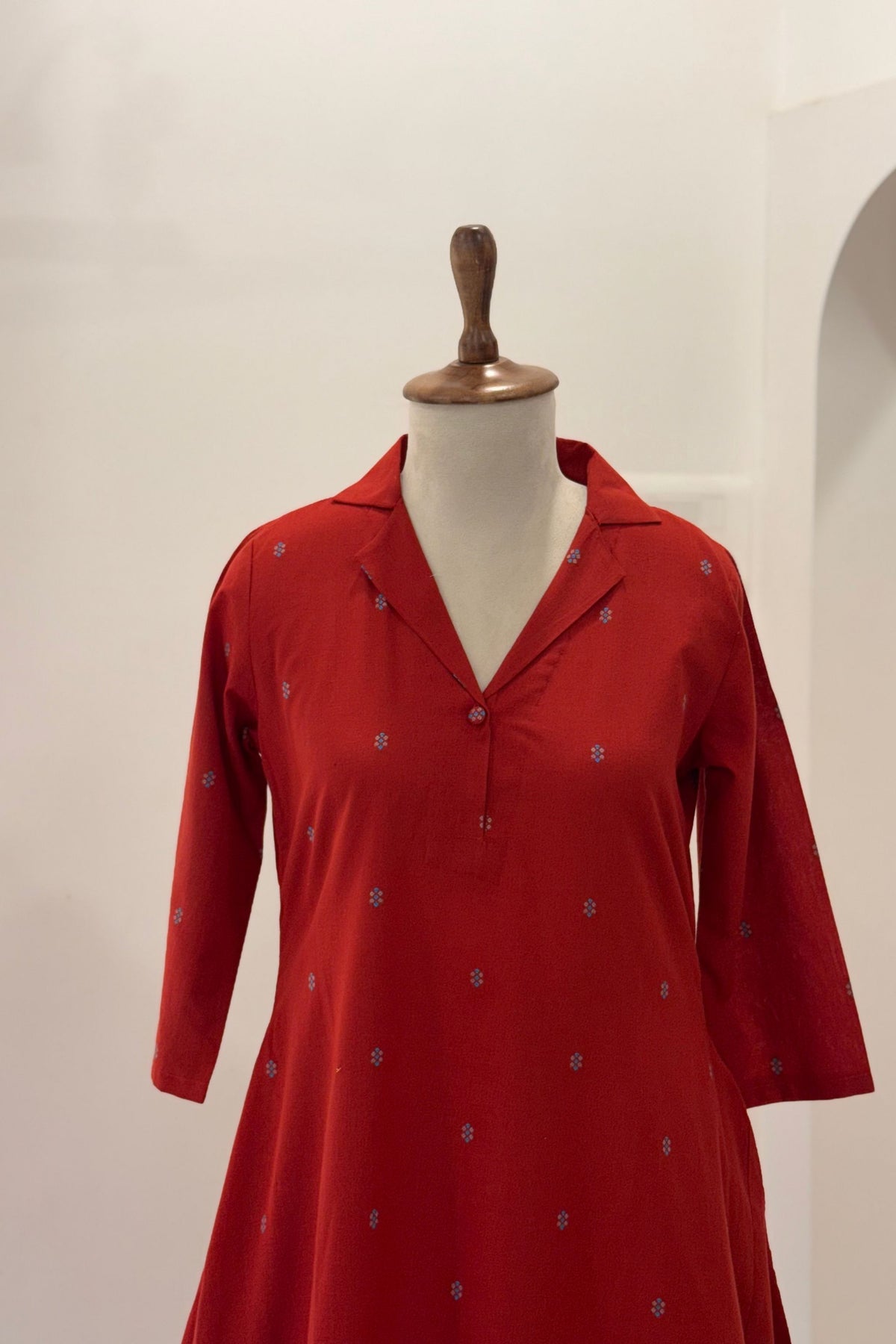 Chilli Red Kurta Set