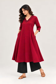 Cranberry Kurta Set