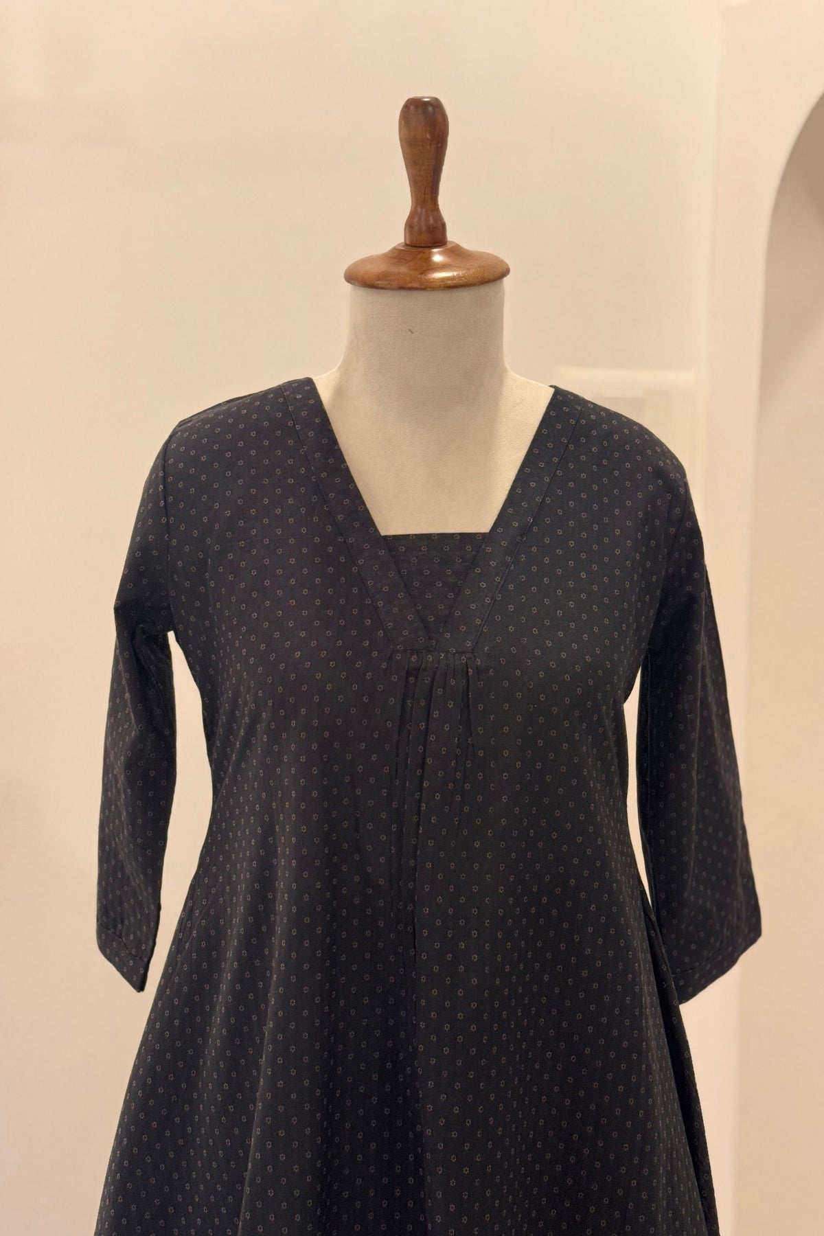 Dark Jacquard Kurta Set