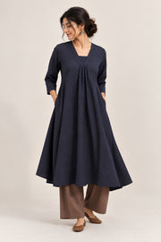 Dark Jacquard Kurta Set