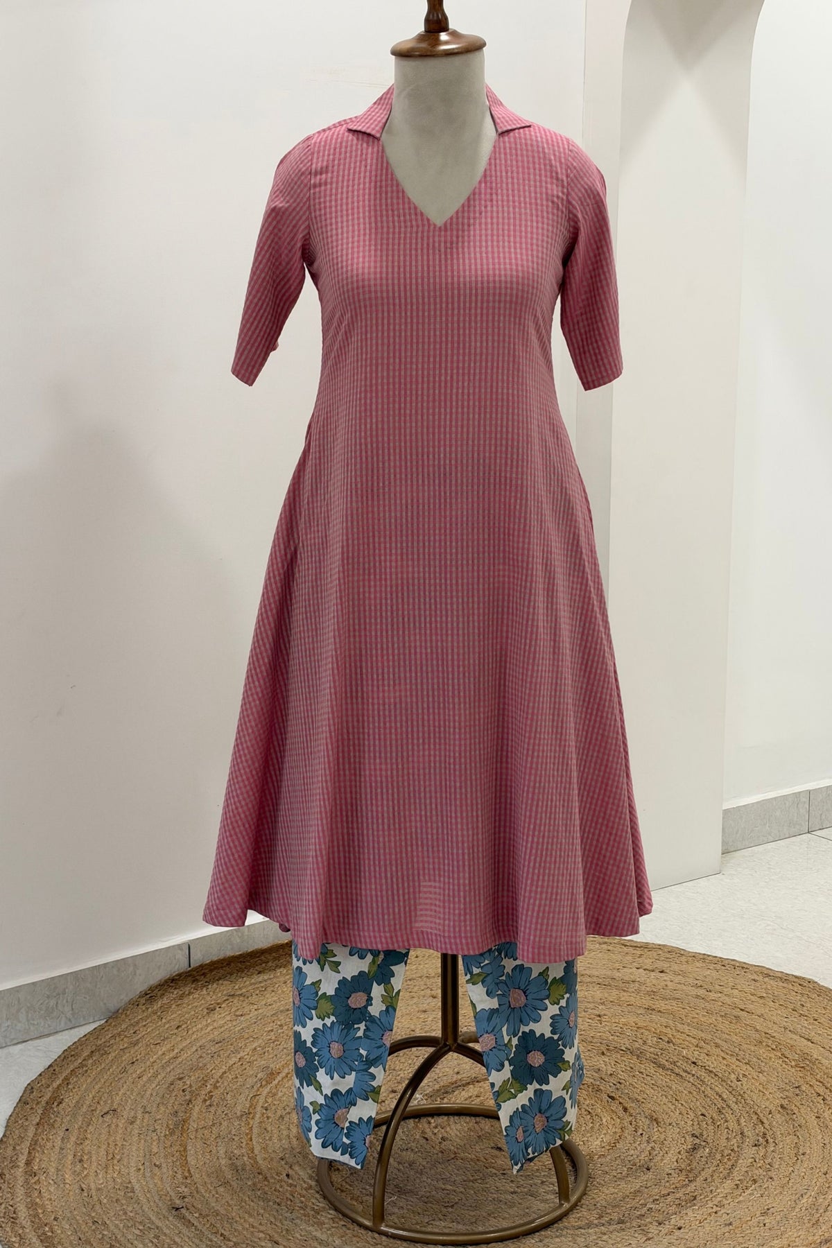 Pink Meadow Kurta set
