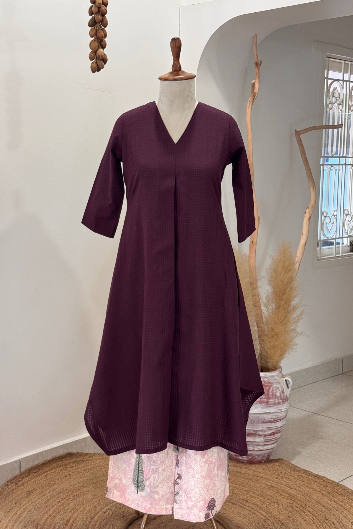 Plum Reverie Kurta Set