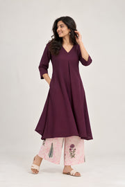 Plum Reverie Kurta Set