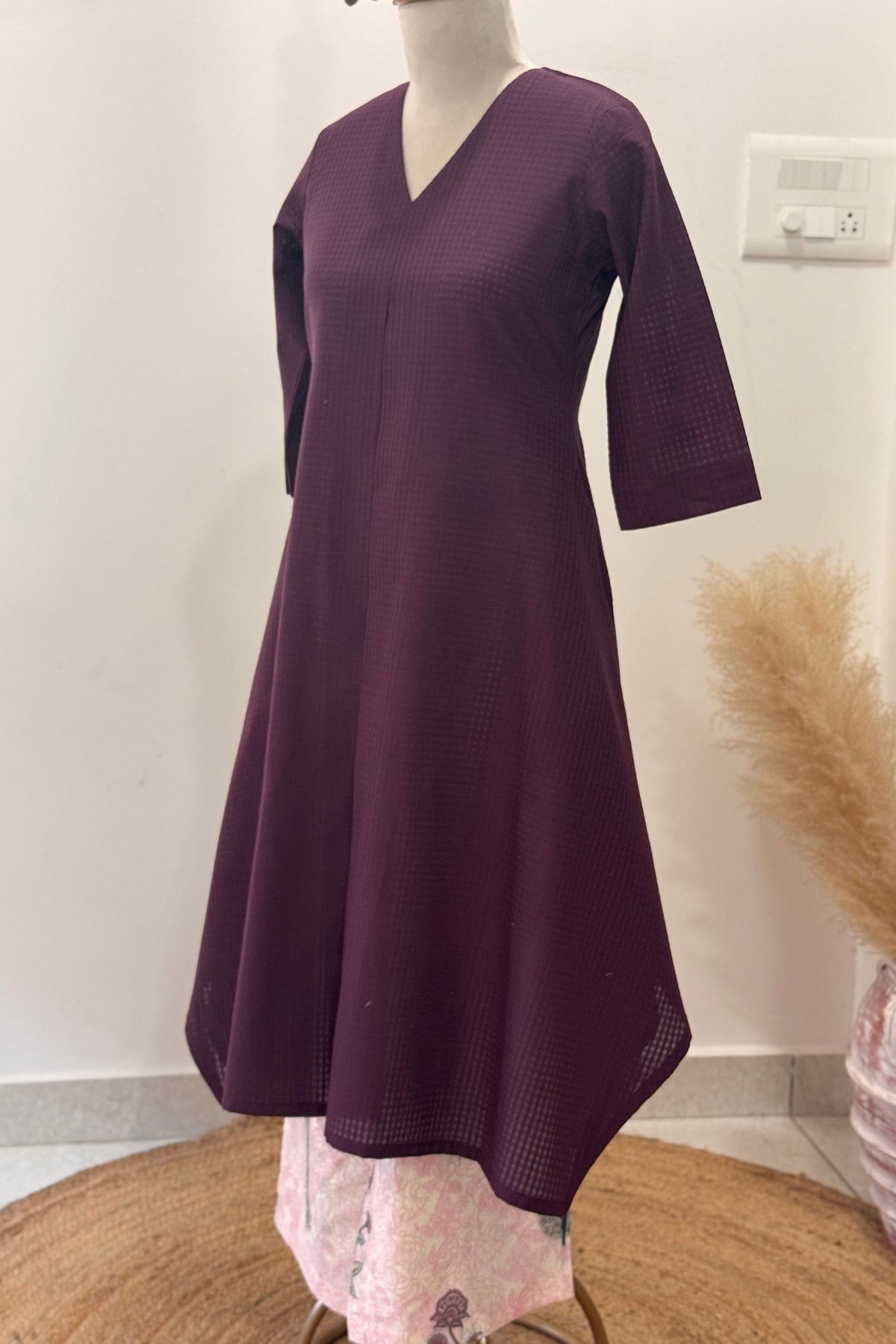 Plum Reverie Kurta Set