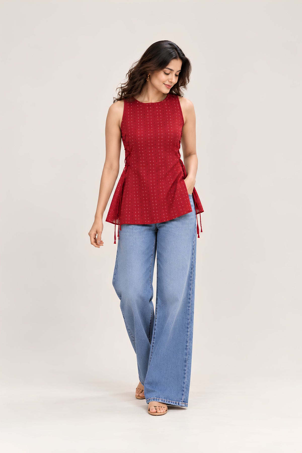 Poppy Jacquard Short Top