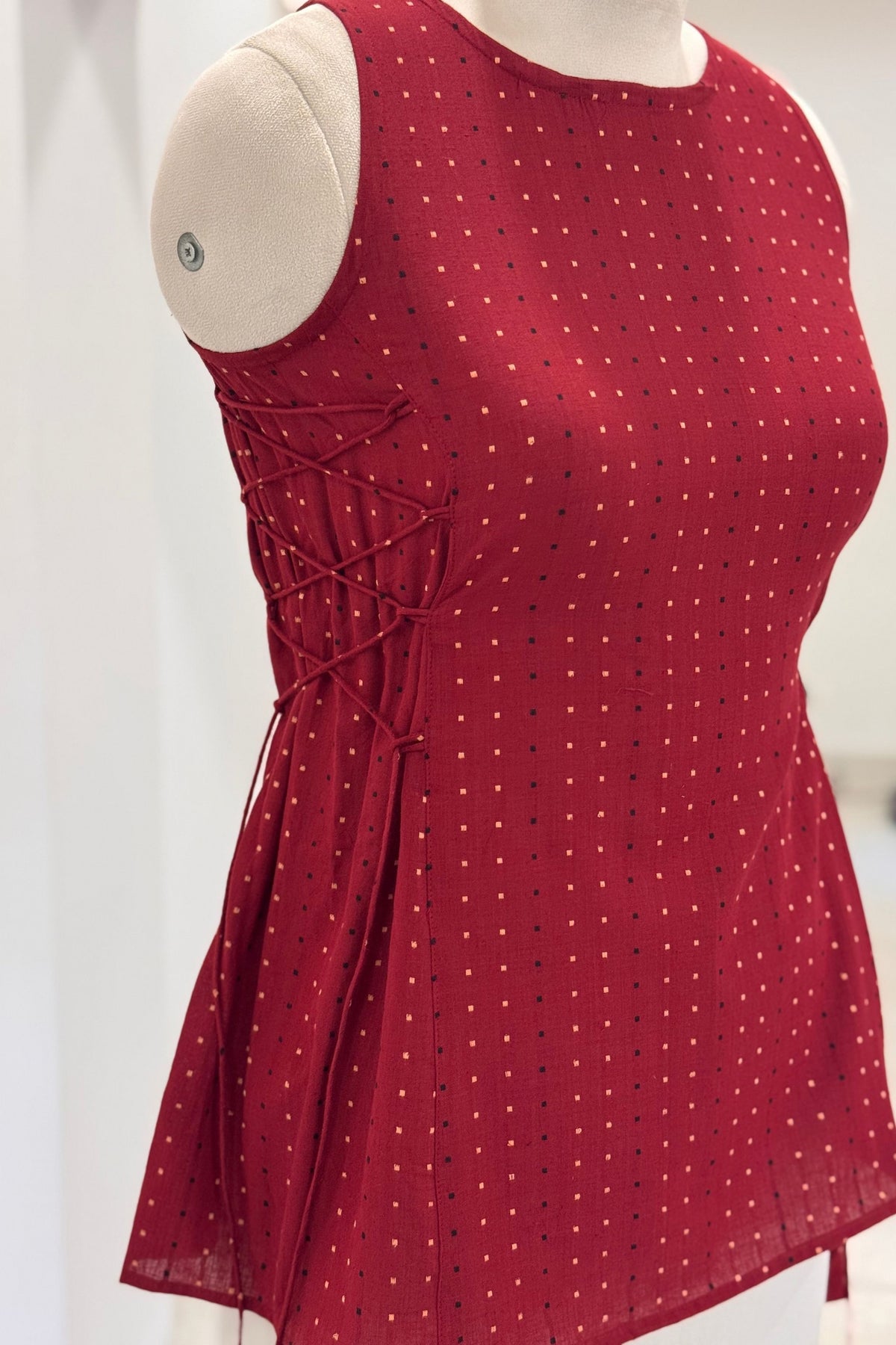Poppy Jacquard Short Top