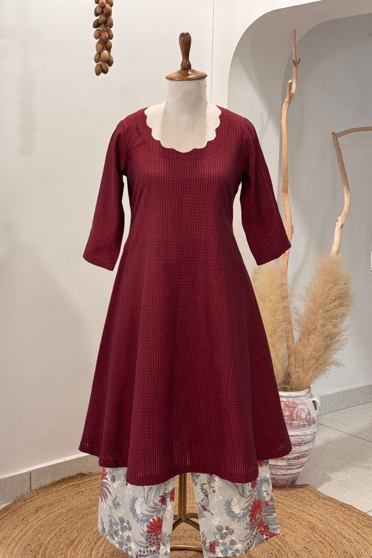 Ruby Bloom Kurta Set