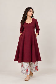 Ruby Bloom Kurta Set