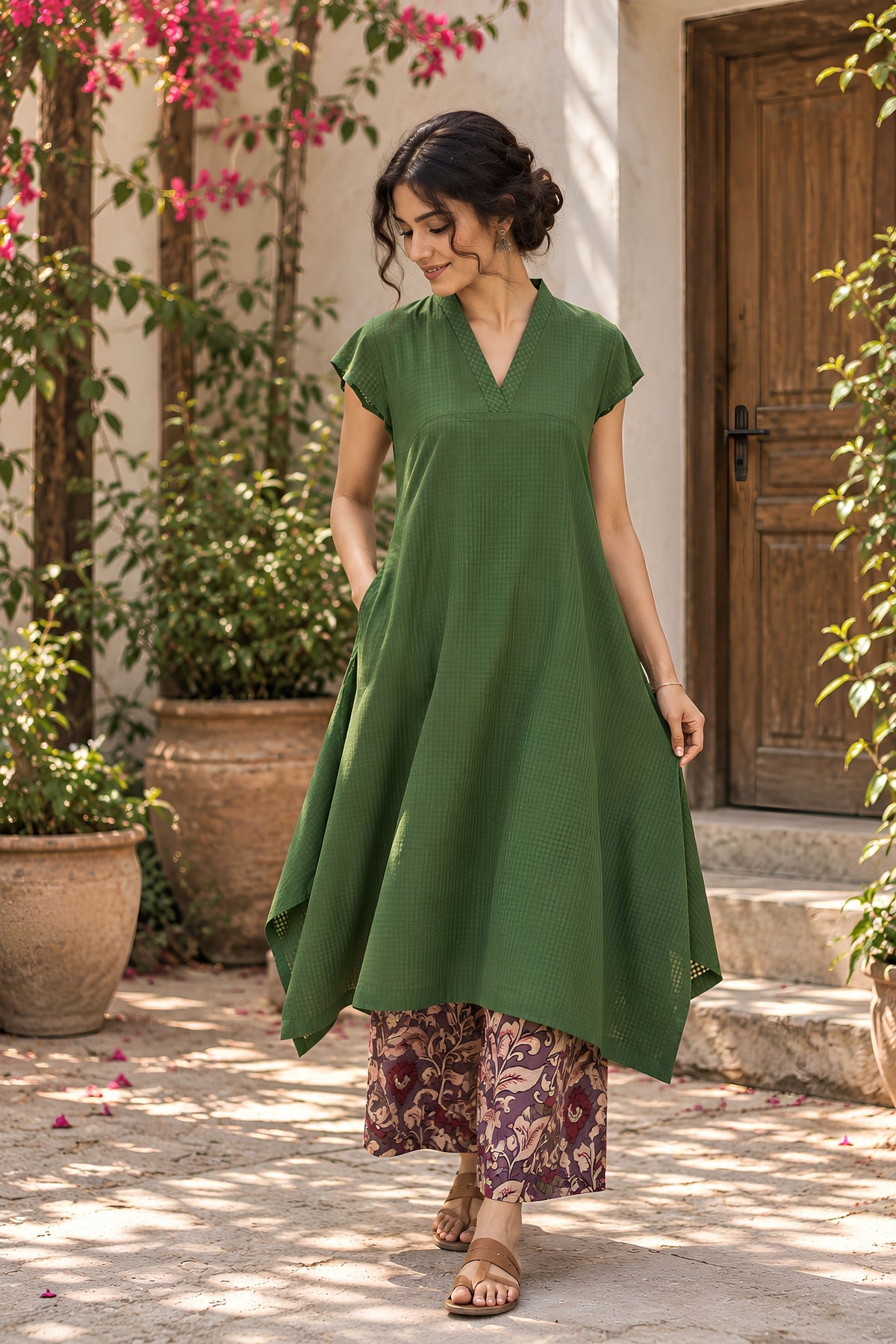 Sagewood Cotton Kurta Set