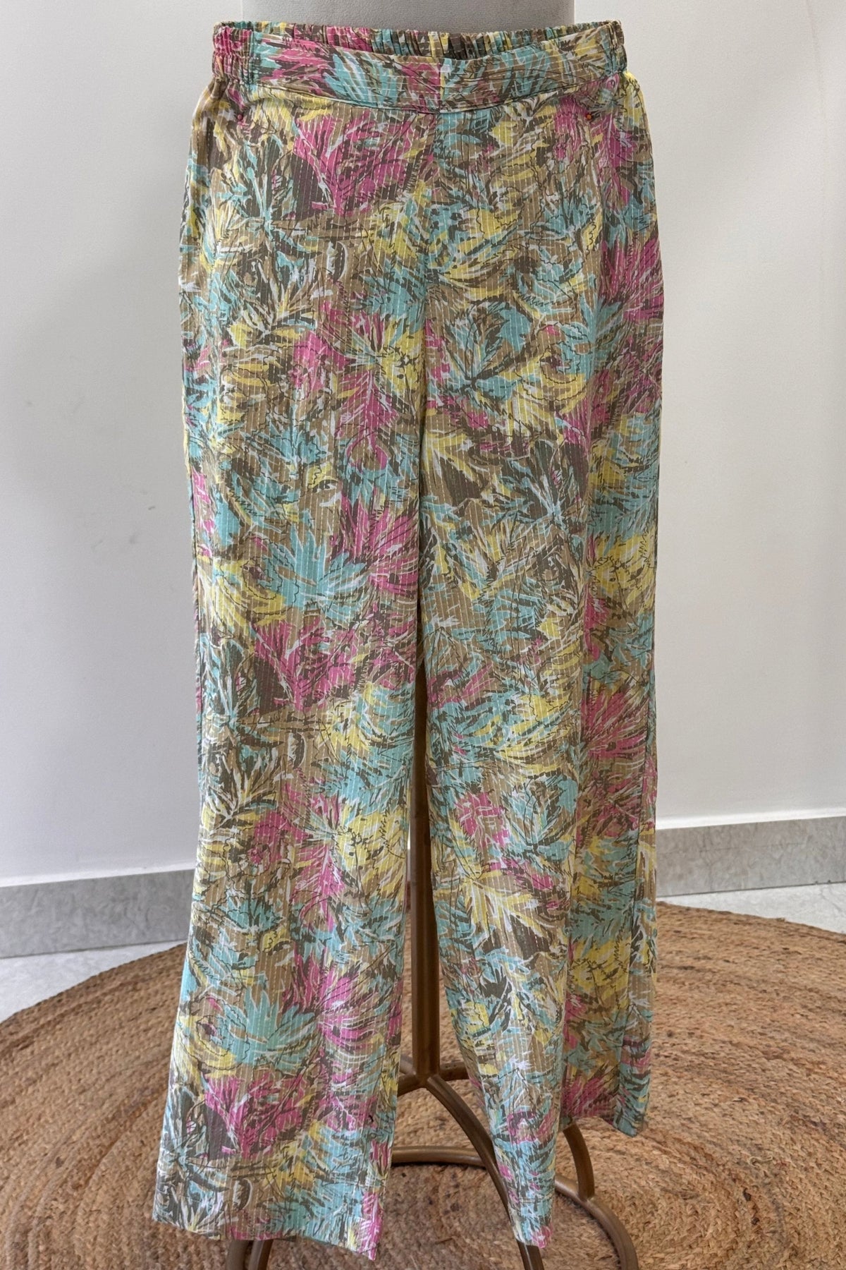 Teal Blossom Kurta Set